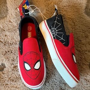 Marvel Red and Black Spider-Man Slip-On Sneakers